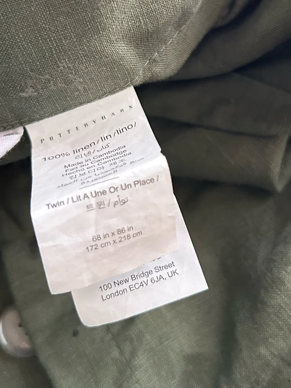 Pottery Barn Belgian Linen duvet shams - Picture 5 of 6